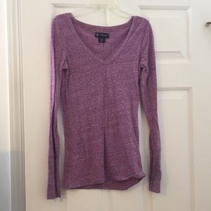 Purple long sleeve shirt